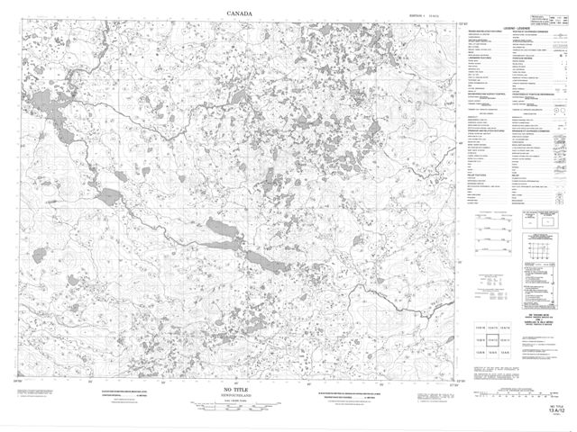 No Title Topographic Paper Map 013A12 at 1:50,000 scale