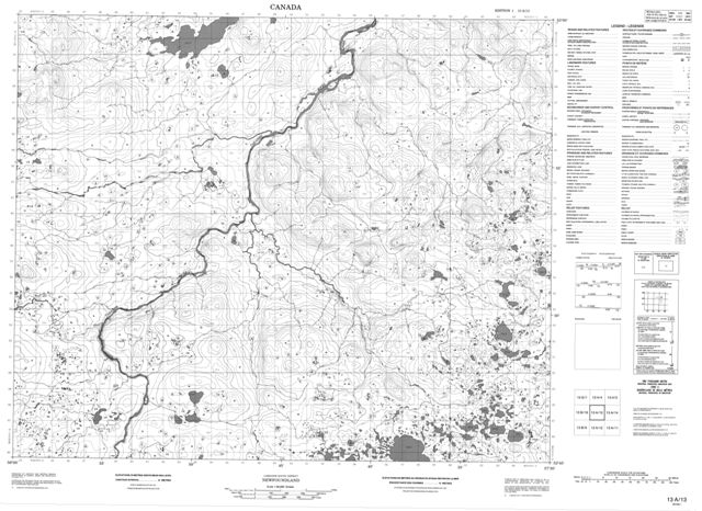 No Title Topographic Paper Map 013A13 at 1:50,000 scale