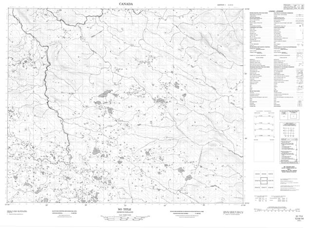 No Title Topographic Paper Map 013A14 at 1:50,000 scale