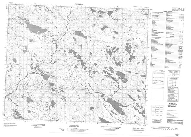 No Title Topographic Paper Map 013B05 at 1:50,000 scale