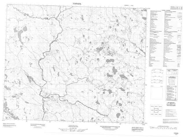 No Title Topographic Paper Map 013B06 at 1:50,000 scale