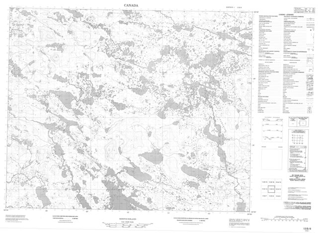 No Title Topographic Paper Map 013B09 at 1:50,000 scale