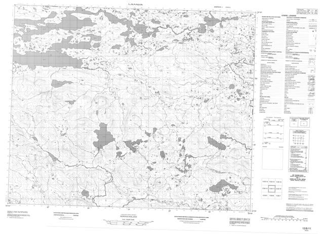 No Title Topographic Paper Map 013B11 at 1:50,000 scale