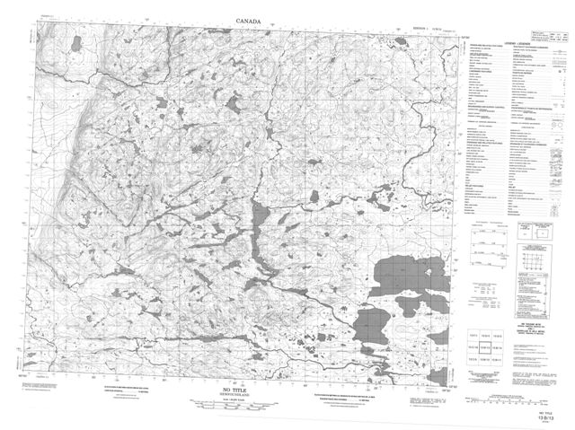 No Title Topographic Paper Map 013B13 at 1:50,000 scale