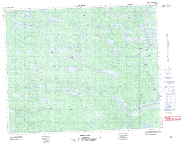 No Title Topographic Paper Map 013C08 at 1:50,000 scale