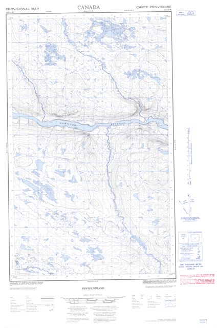 No Title Topographic Paper Map 013C13W at 1:50,000 scale
