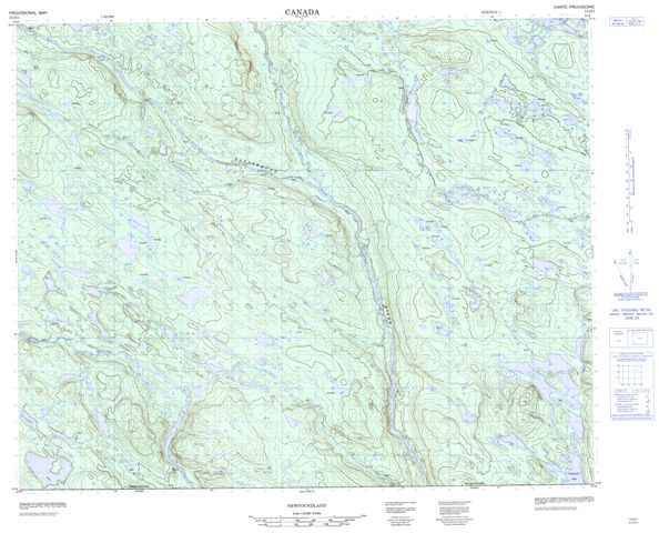 No Title Topographic Paper Map 013D01 at 1:50,000 scale