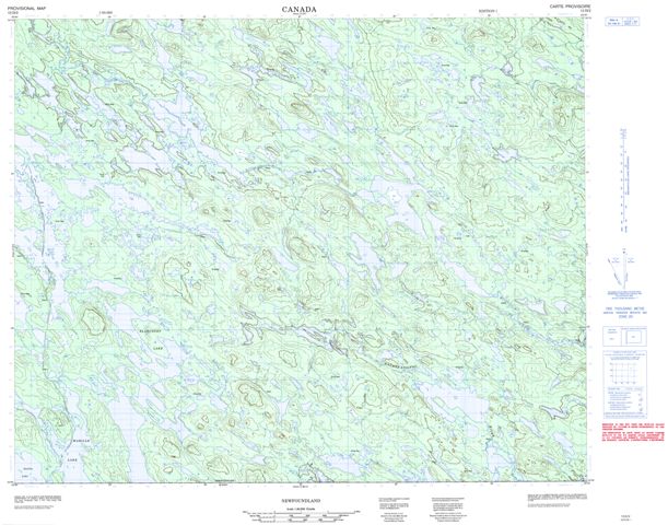 No Title Topographic Paper Map 013D02 at 1:50,000 scale