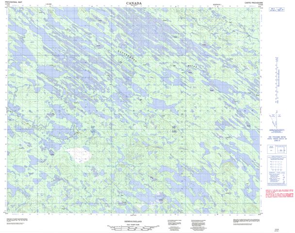 No Title Topographic Paper Map 013D06 at 1:50,000 scale
