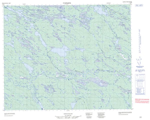 No Title Topographic Paper Map 013D09 at 1:50,000 scale