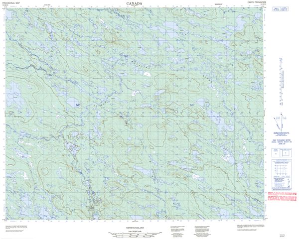 No Title Topographic Paper Map 013D10 at 1:50,000 scale