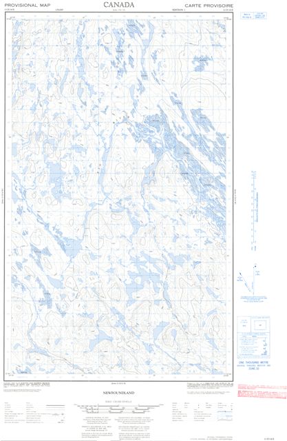 No Title Topographic Paper Map 013D14E at 1:50,000 scale