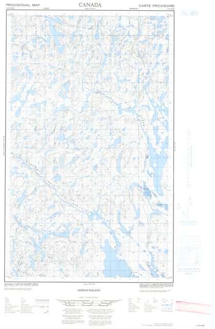 No Title Topographic Paper Map 013D14W at 1:50,000 scale