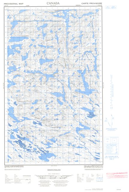 No Title Topographic Paper Map 013D15E at 1:50,000 scale