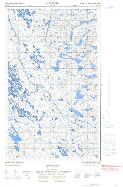No Title Topographic Paper Map 013D15W at 1:50,000 scale