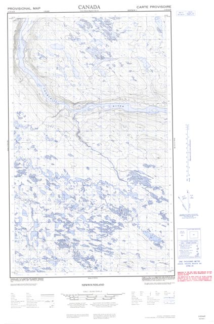 No Title Topographic Paper Map 013D16E at 1:50,000 scale