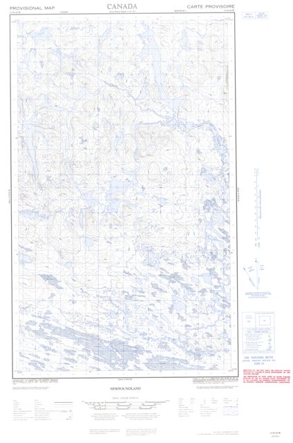 No Title Topographic Paper Map 013D16W at 1:50,000 scale