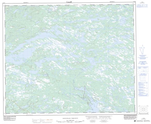 No Title Topographic Paper Map 013E08 at 1:50,000 scale