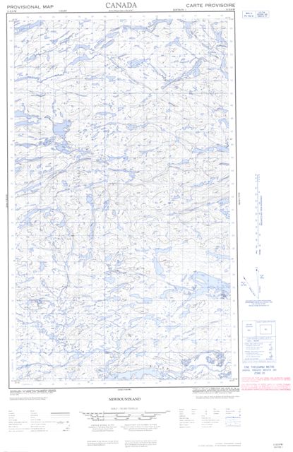 No Title Topographic Paper Map 013E09W at 1:50,000 scale