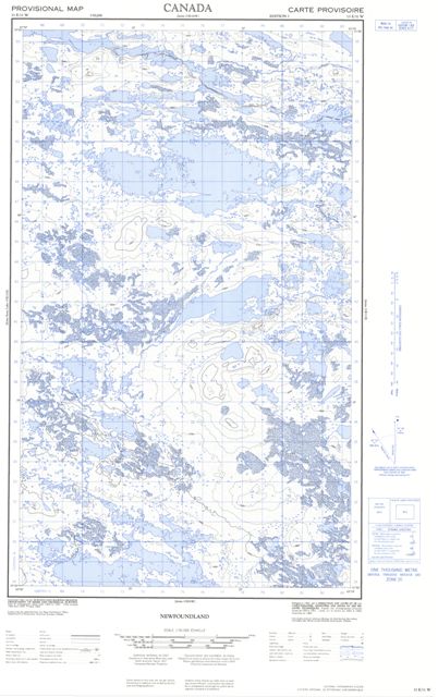 No Title Topographic Paper Map 013E11W at 1:50,000 scale
