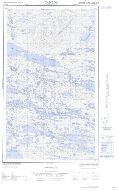 No Title Topographic Paper Map 013E14W at 1:50,000 scale