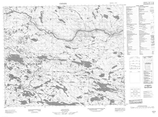 No Title Topographic Paper Map 013F05 at 1:50,000 scale