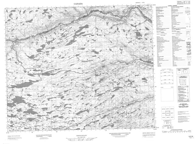 No Title Topographic Paper Map 013F06 at 1:50,000 scale