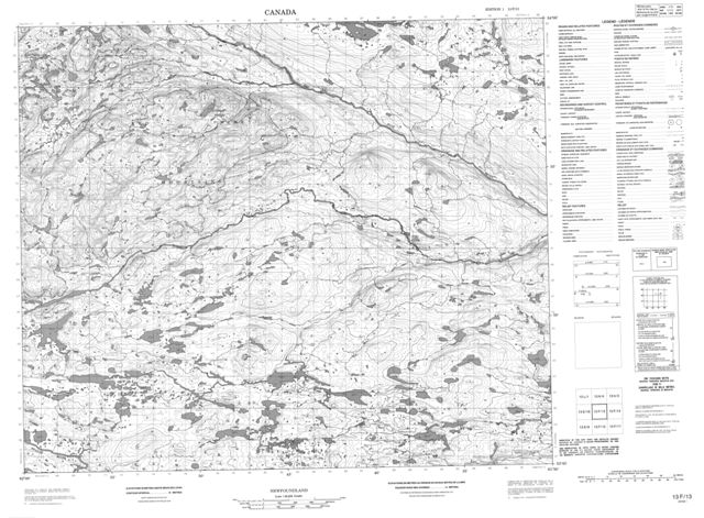 No Title Topographic Paper Map 013F13 at 1:50,000 scale