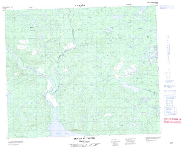 Mount Elizabeth Topographic Paper Map 013F15 at 1:50,000 scale