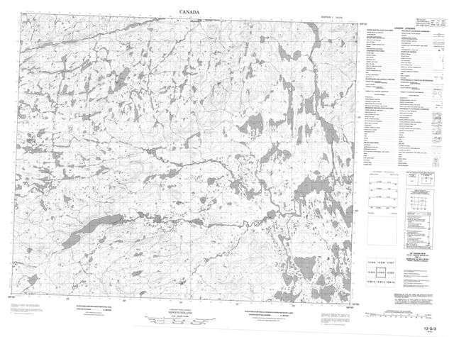 No Title Topographic Paper Map 013G03 at 1:50,000 scale