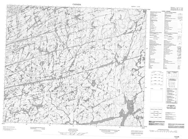 No Title Topographic Paper Map 013G06 at 1:50,000 scale