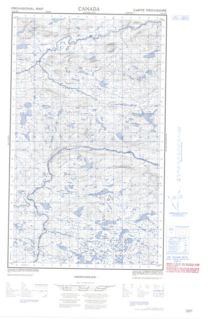No Title Topographic Paper Map 013G16E at 1:50,000 scale