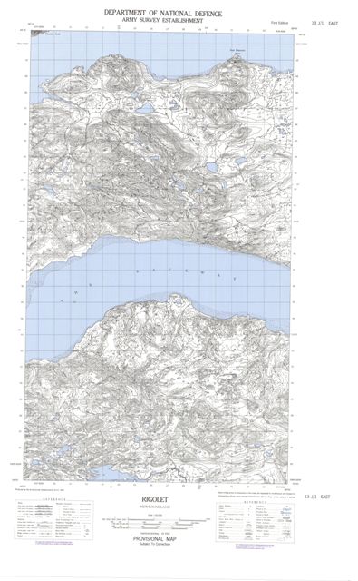 Rigolet Topographic Paper Map 013J01E at 1:50,000 scale