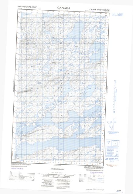 No Title Topographic Paper Map 013J12W at 1:50,000 scale