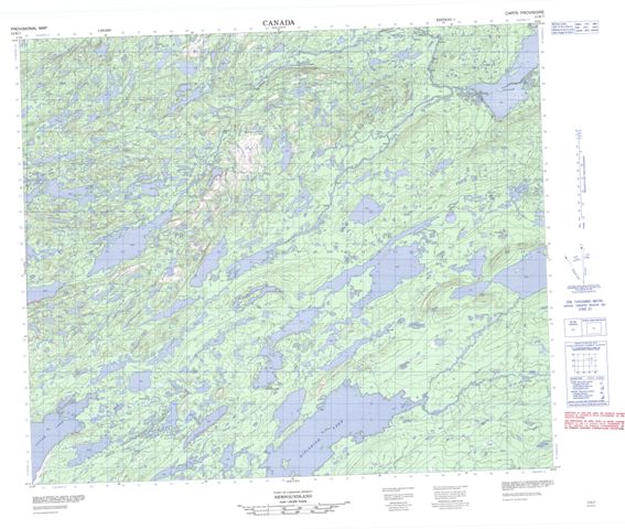 No Title Topographic Paper Map 013K07 at 1:50,000 scale