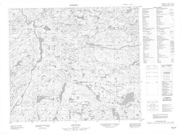 No Title Topographic Paper Map 013K13 at 1:50,000 scale