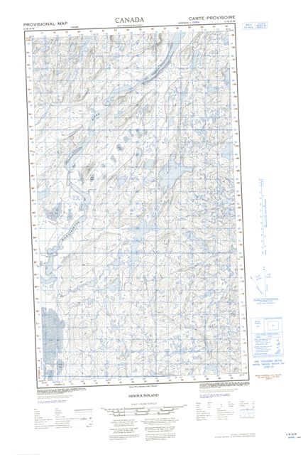 No Title Topographic Paper Map 013K16W at 1:50,000 scale