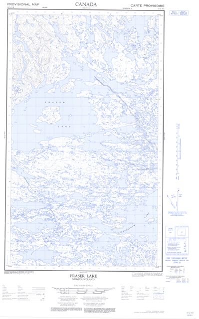 Fraser Lake Topographic Paper Map 013L05E at 1:50,000 scale