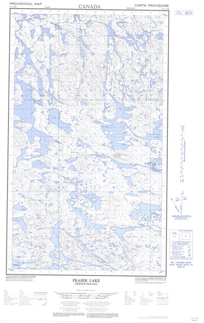 Fraser Lake Topographic Paper Map 013L05W at 1:50,000 scale