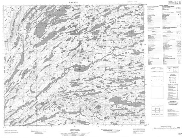 No Title Topographic Paper Map 013L08 at 1:50,000 scale