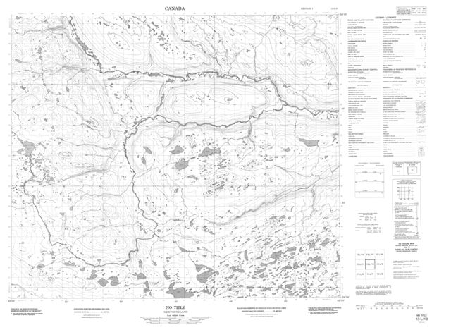 No Title Topographic Paper Map 013L10 at 1:50,000 scale