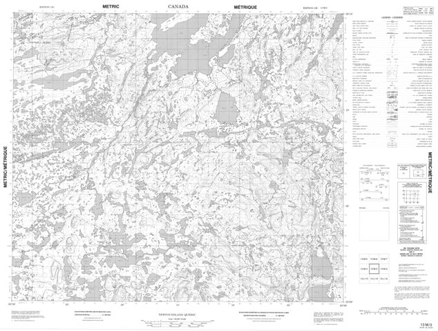 No Title Topographic Paper Map 013M03 at 1:50,000 scale