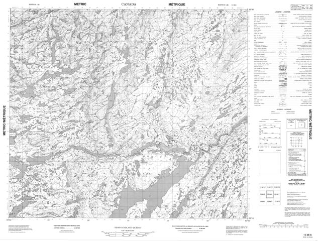 No Title Topographic Paper Map 013M06 at 1:50,000 scale