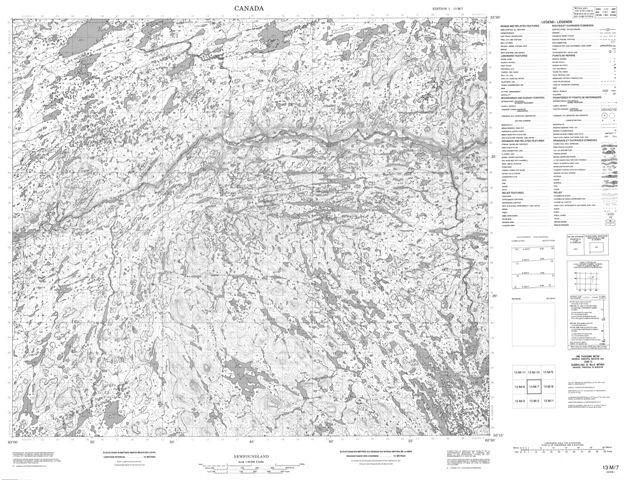 No Title Topographic Paper Map 013M07 at 1:50,000 scale