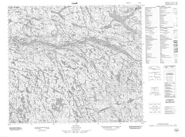 No Title Topographic Paper Map 013M08 at 1:50,000 scale
