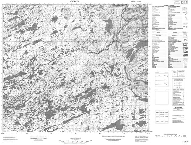 No Title Topographic Paper Map 013M10 at 1:50,000 scale