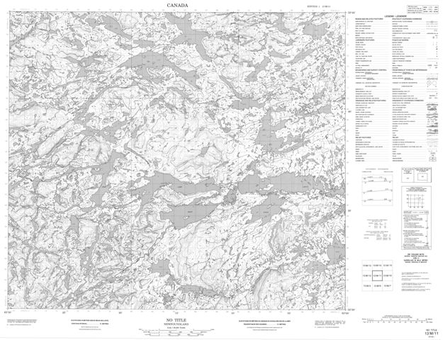 No Title Topographic Paper Map 013M11 at 1:50,000 scale