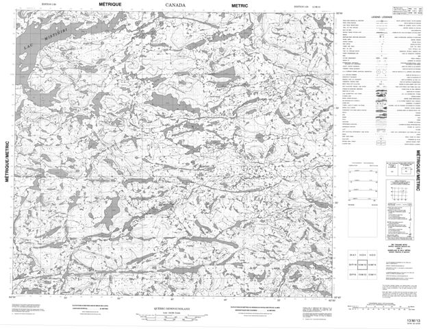 No Title Topographic Paper Map 013M13 at 1:50,000 scale