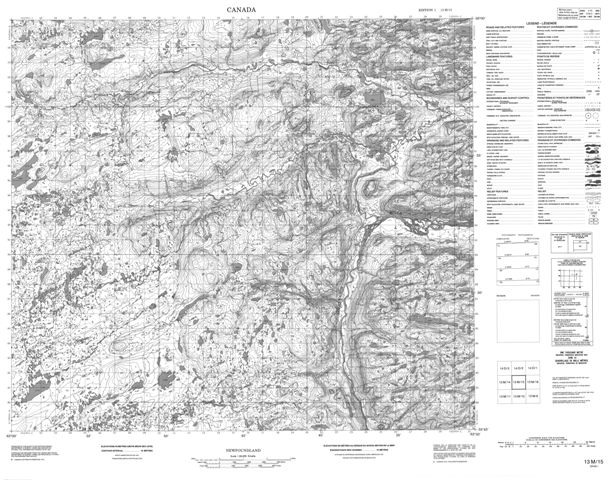 No Title Topographic Paper Map 013M15 at 1:50,000 scale