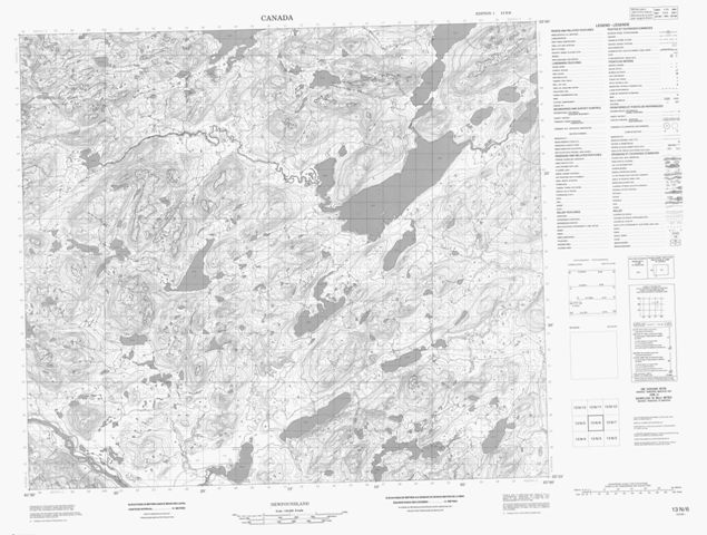 No Title Topographic Paper Map 013N06 at 1:50,000 scale